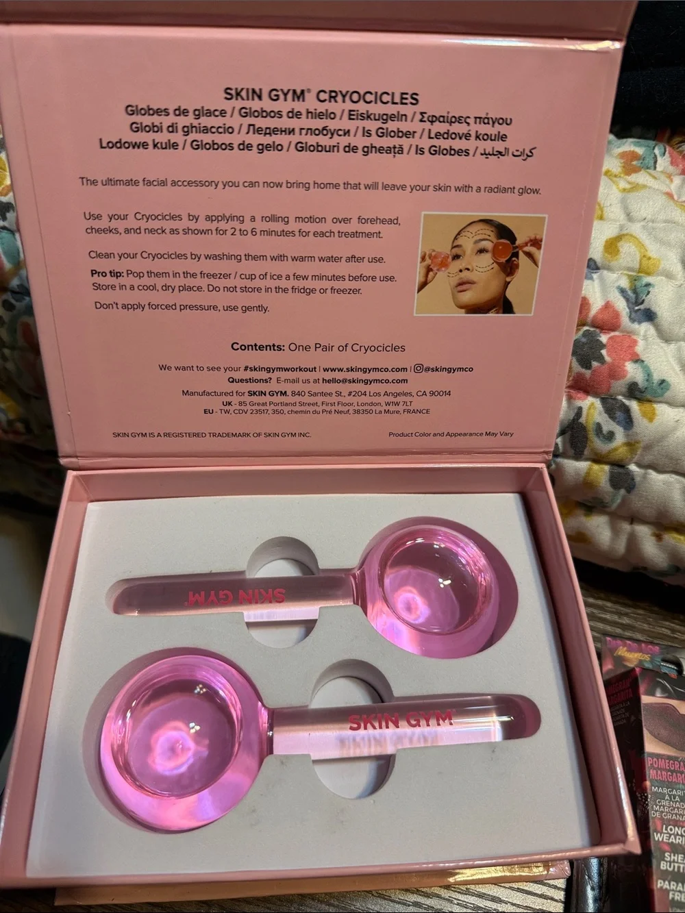 Skin Gym Cryocicles Facial Globes - Pink